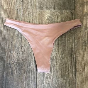 Toast Swim signature skimpy bikini bottom xs. Clay. Mid rise. Moderate coverage